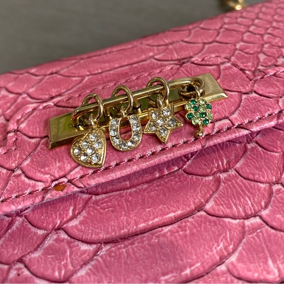 Liz Claiborne Lucky Charms Pink Croc/Alligator - Picture 2 of 10